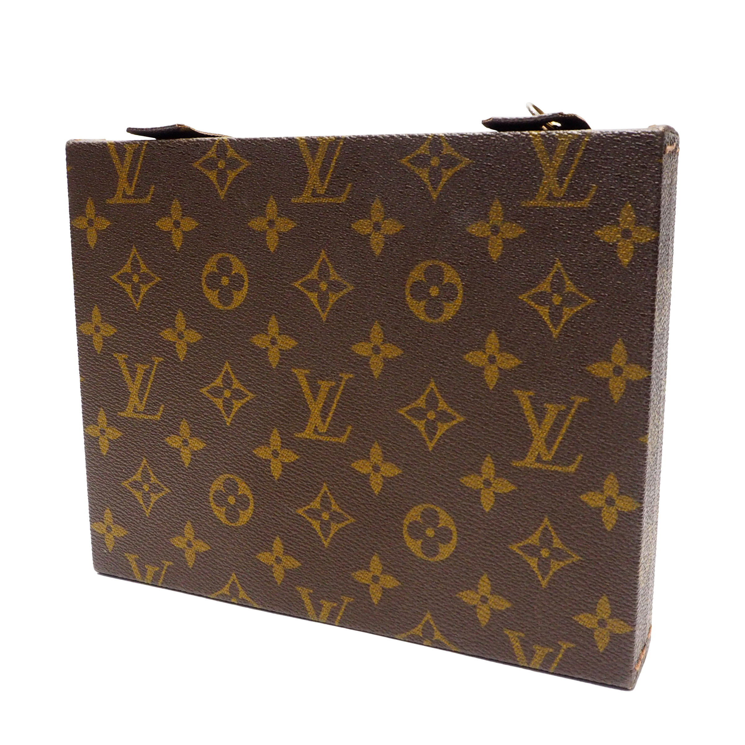 【中古】【良い】 LOUIS VUITTON ルイヴィトン モノグラム ボワット・ビジュー ジュエリーボックス アクセサリーケース ミニトランク 宝石箱 ユニセックス ヴィンテージ モノグラムキャンバス ゴールド金具 ブラウン