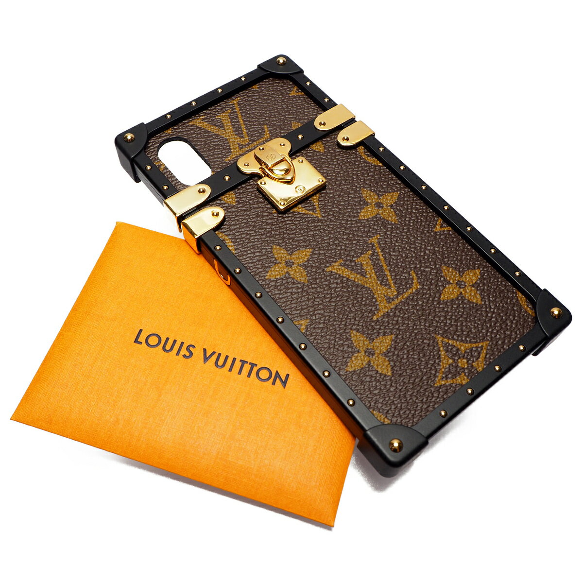 【中古】【非常に良い】 LOUIS VUITTON ルイ・ヴィトン スマホケース iPhoneケース 携帯ケース アイ・トランク iPhoneX & iPhoneXS ストラップ付き モノグラムキャンバス 茶色 M62618