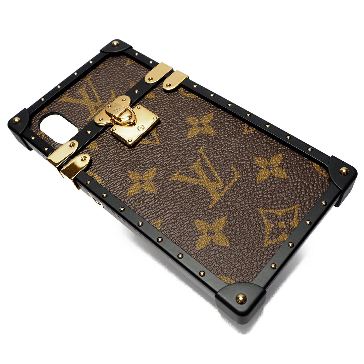 【中古】【非常に良い】 LOUIS VUITTON ルイ・ヴィトン スマホケース iPhoneケース 携帯ケース アイ・トランク iPhoneX & iPhoneXS ストラップ付き モノグラムキャンバス 茶色 M62618