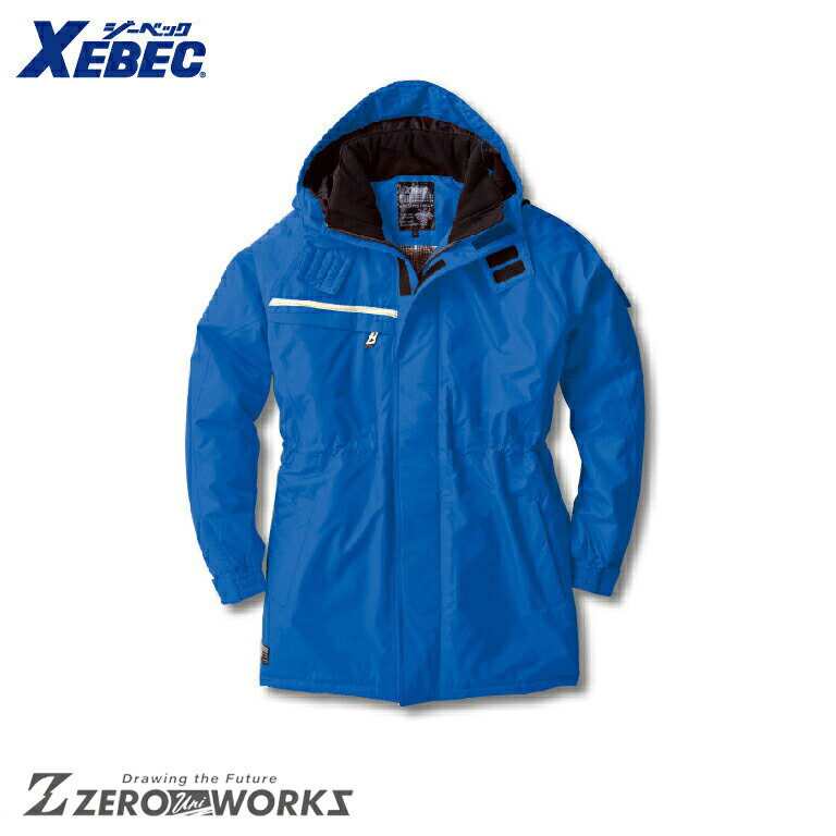 送料無料 ジーベック XEBEC 581 防水コート S M L LL オールシーズン対応 xebec ワークウェア チームウェア タウンユース 作業着 作業服...