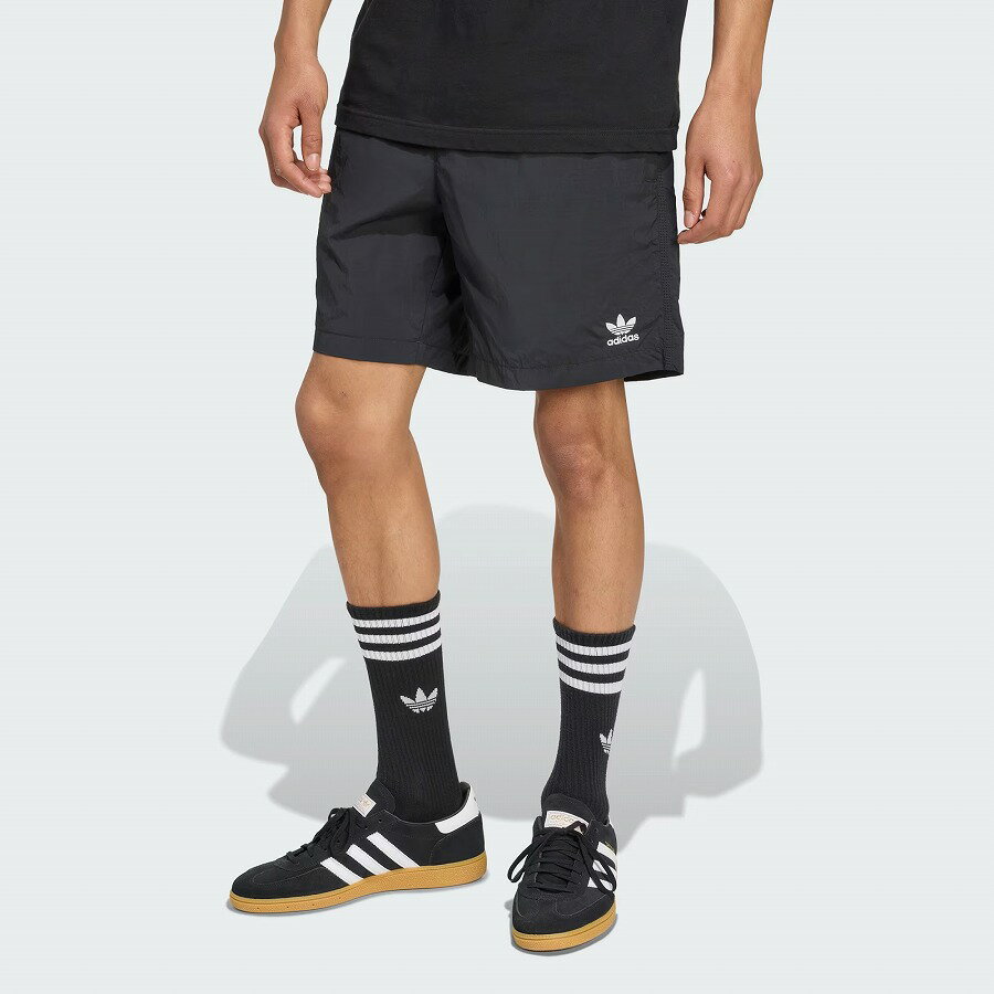 (アディダスオリジナルス) adidas Originals トレフォイル エッセンシャル ウーブン ショーツ メンズ D3234 JX3904 MEN'S TREFOIL ESSENTIAL WOVEN SHORTS BLACK