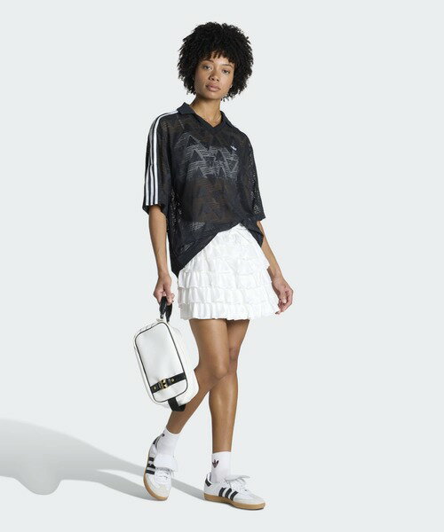 (アディダスオリジナルス) adidas Originals レース フリル ミニスカート ストリートファッション カジュアルファッション レディース DP791 KC6425 WOMEN'S LACE FRILL MINI SKIRT CLOUDWHITE