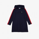 ラコステ LACOSTE スリーブラインガールズ鹿の子フードドレス ワンピース ストリート 女の子 通学 ガールズ レディース WOMEN SLEEVELINE...