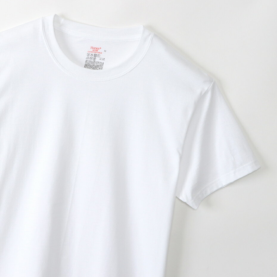 ヘインズ 大きいサイズ RS クルーネックTシャツ 2枚組 グローバルバリューライン ヘインズ メンズ CREW NECK T‐SHIRT HM1EU701+ 010 3P WHITE