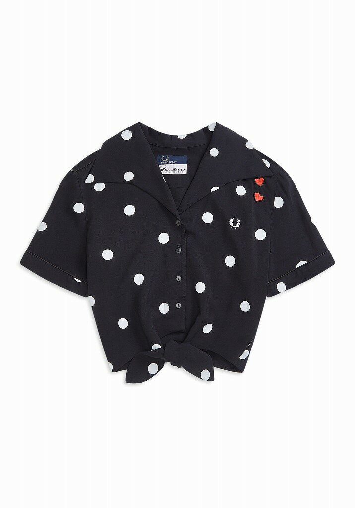 եåɥڥ꡼ ߡ磻ϥ ̥֥饦 SG5140 102 WOMEN AMY WINEHOUSE 50'S POLKA DOT SHIRT BLACK