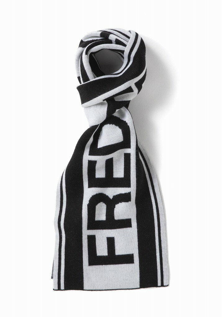 フレッドペリー スカーフ マフラー C4107 843 FRED PERRY SCARF BLACK × SNOW WHITE