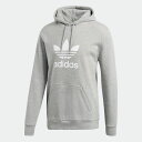 アディダスオリジナルス adidas Originals 大きいサイズまで フーディー パーカー DT7963 TREFOIL HOODIE MEDIUM GRAY HEATHER