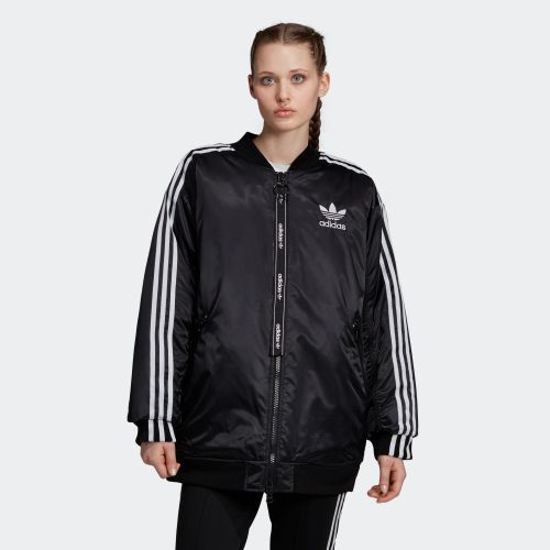 アディダス オリジナルス adidas originals アデイダス 大きいサイズまで ボンバージャケット 中綿ジャケット 中綿 ジャケット アウター レディース ロングボンバージャケット パデッドジャケット レディースアウタージャケット オーバーサイズ ED7600 LONG BOMBER JACKET