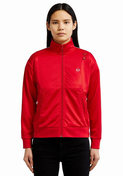 եåɥڥ꡼ ȥå㥱å 㡼 ߡ 磻ϥ SJ5122 C51 WOMEN AMY WINEHOUSE EMBROIDERED 50'S TRACK JACKET LIPSTICK RED