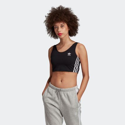 アディダスオリジナルス adidas Originals クロップドタンクトップ ブラトップレディース ED7559 WOMEN CROPPED TANK BLACK