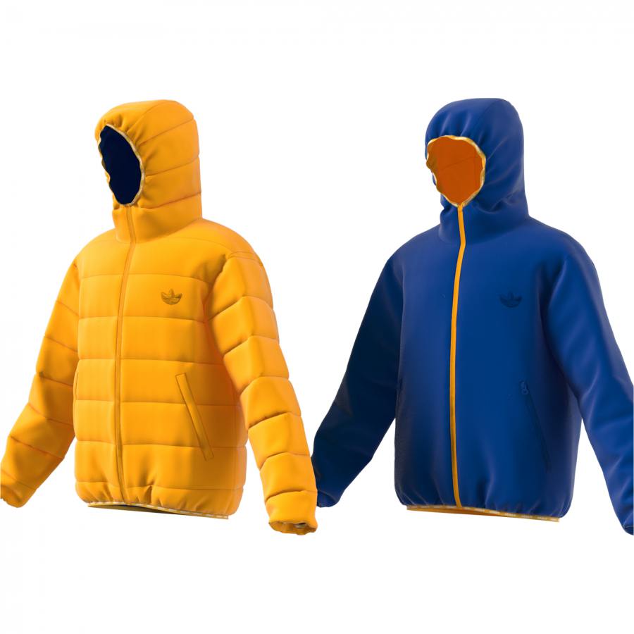 アディダスオリジナルス adidas Originals リバーシブルダウンパファージャケット REVERSIBLE DOWN PUFFER JACKET GF7122 BOLD BLUE