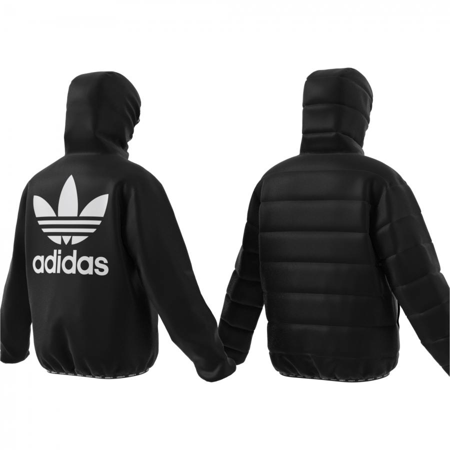 アディダスオリジナルス adidas Originals リバーシブルダウンパファージャケット REVERSIBLE DOWN PUFFER JACKET GE1282 BLACK