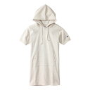 チャンピオン Champion ショートスリーブパーカーワンピース CW-K106 810 WOMEN SHORT SLEEVE PARKA ONE PIECE OATMEAL