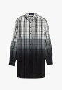 フレッドペリー タータンシャツドレス ワンピース 通勤通学 オシャレ着 D1165 129 WOMEN OMBRE TARTAN SHIRT DRESS SNOW WHITE