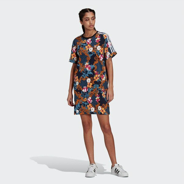 アディダスオリジナルス adidas Originals ハース ロンドン スタジオ プリントワンピース ドレス レディース GN8117 WOMEN HER STUDIO LONDON DRESS MULTI