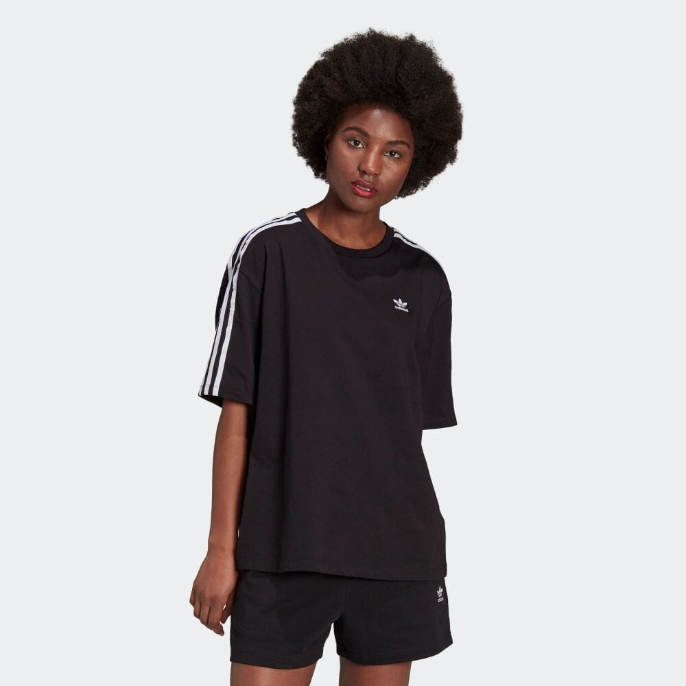 アディダスオリジナルス adidas Originals アディカラー クラシックス オーバーサイズ 半袖Tシャツ レディース H37795 WOMEN ADICOLOR CLASSICS OVERSIZED T-SHIRT BLACK