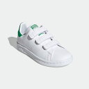 アディダスオリジナルス adidas Originals スタンスミス キッズ ガールズ ストリート 子供用 通学 男女児兼用 KIDS STAN SMITH FX7534 CF C FOOTWEAR WHITE x FOOTWEAR WHITE x GREEN