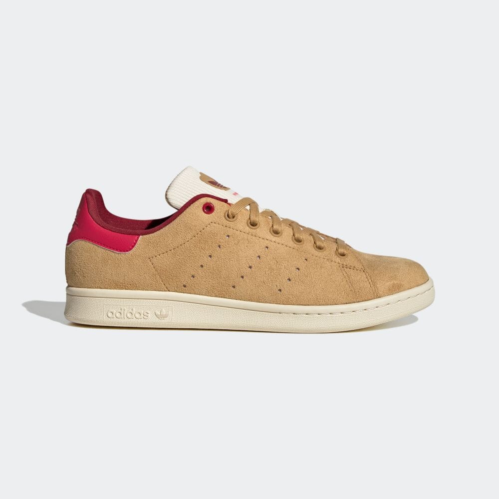 アディダスオリジナルス adidas Originals スタンスミス 靴 シューズ ローカット おしゃれ 定番 通学 通勤 GY1892 MENS STAN SMITH FOOTWEAR GOLDEN BEIGE × CREAM WHITE × COLLEGE BURGUNDY