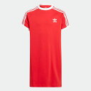 アディダスオリジナルス adidas Originals キッズ アディカラー Tシャツワンピース ストリート 通学 ドレス KIDS ADICOLOR DRESS IJ9825 BETTER SCARLET(4)