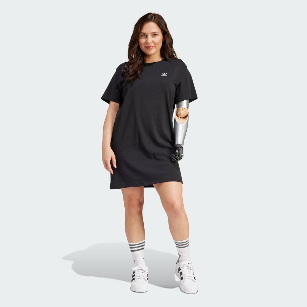 アディダスオリジナルス adidas Originals トレフォイル ワンピース ドレス 通勤通学 レディース ストリートファッション KMZ61 IU2404 WOMEN TREFOIL DRESS BLACK