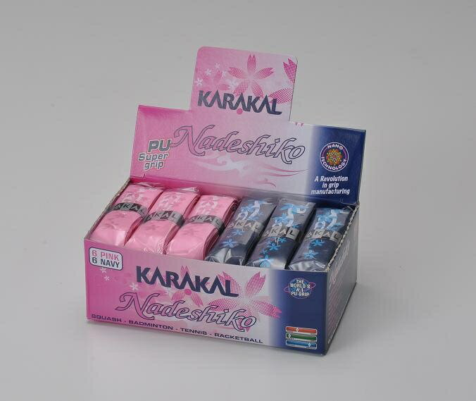 テニス バドミントン スカッシュ クロスミントン グリップテープ PU SUPER GRIP NADESHIKO なでしこ KARAKAL (カラカル)【あす楽対応】【ネコポス選択可能12個まで385円】通販格安セール情報 楽天 通販
