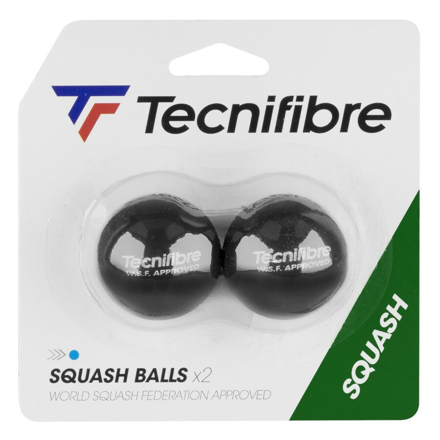 Tecnifibre テクニファイバー スカッシュボール SQUASH BALL BLUE DOT BY2【あす楽対応】