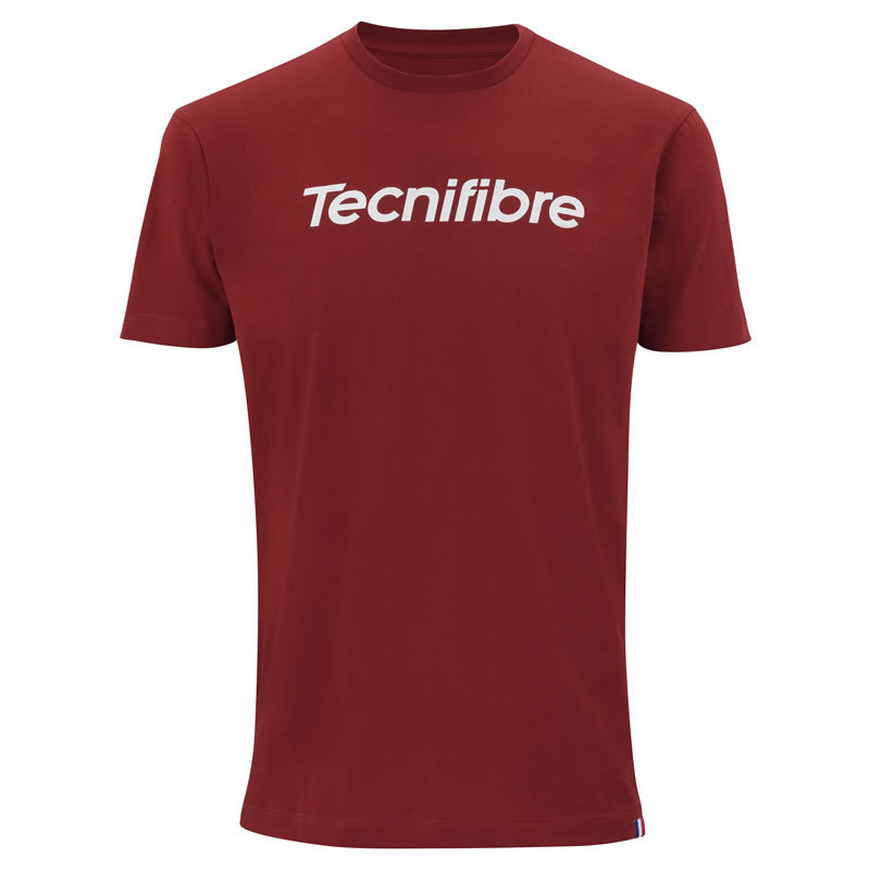 楽天ZestTecnifibre テクニファイバー TEAM COTTON TEE CARDINAL 男性用【あす楽対応】