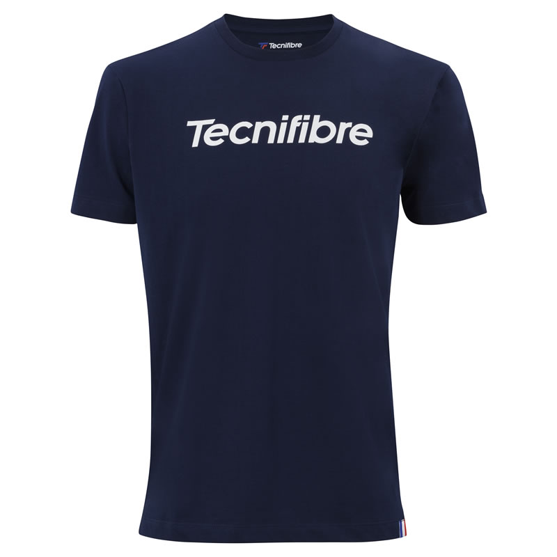 Tecnifibre テクニファイバー TEAM COTTON TEE MARINE 男性用【あす楽対応】