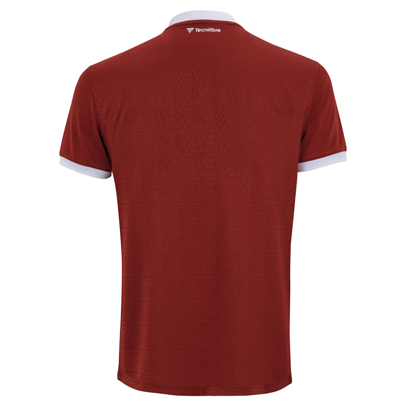 ZestのTecnifibre テクニファイバー TEAM MESH POLO CORDINAL 男性用【あす楽対応】｜アングル2