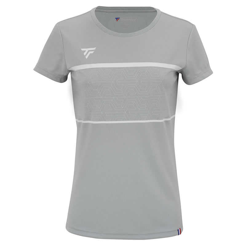 Tecnifibre テクニファイバー W.TEAM TECH TEE SILVER 女性用【あす楽対応】