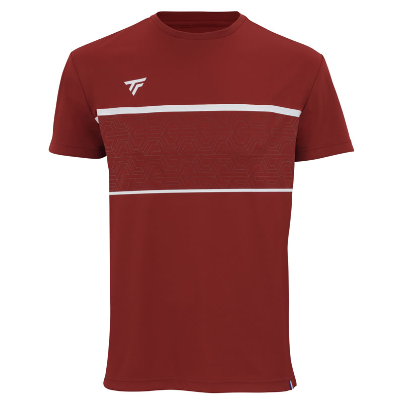 楽天ZestTecnifibre テクニファイバー TEAM TECH TEE CARDINAL 男性用【あす楽対応】