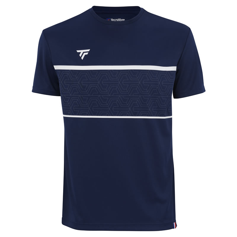 楽天ZestTecnifibre テクニファイバー TEAM TECH TEE MARINE 男性用【あす楽対応】