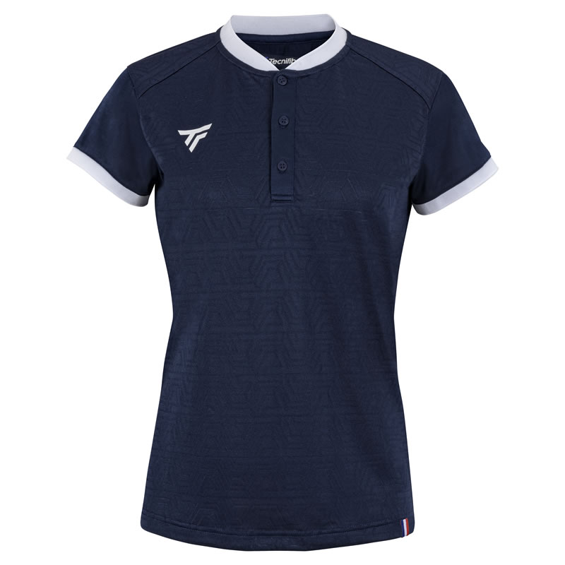 Tecnifibre テクニファイバー W.TEAM MESH POLO MARINE 女性用　スポーツウエア