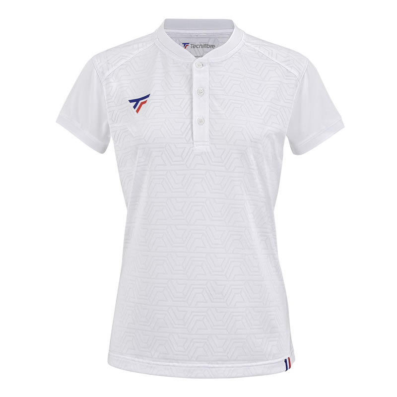 Tecnifibre eNjt@Co[ W.TEAM MESH POLO WHITE pyyΉz