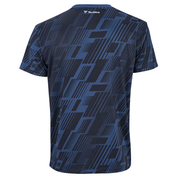 ZestのTecnifibre テクニファイバー X-LOOP TEE MARINE 男性用　テニスウェア メンズ トレーニングウェア｜アングル2