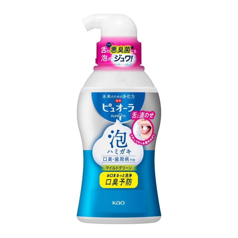 ピュオーラ 泡で出てくるハミガキ マイルドタイプ 190ml 口臭/歯周病予防 [医薬部外品] (研磨剤無配合)