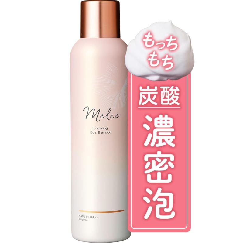 炭酸シャンプー メルス スパークリング スパ シャンプー 濃密泡 ヘッドスパ 低刺激 無添加 高濃度炭酸 200g 美容液成分のサムネイル
