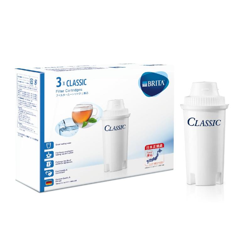 BRITA (ブリタ) ポット型浄水器 交換用フィルター クラシック 3個セット BJ-C3