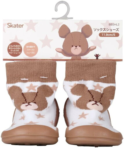 スケーター(Skater) ソックスシューズ S 11.9cm くまのがっこう ココア BSSHL2-A スケーター(Skater) ソックスシューズ S 11.9cm くまのがっこう ココア BSSHL2-A