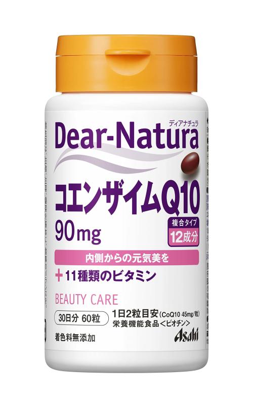 ディアナチュラ コエンザイムQ10 60粒 (30日) アサヒ サプリ Dear-Natura 国内工場で生産 1日2粒目安