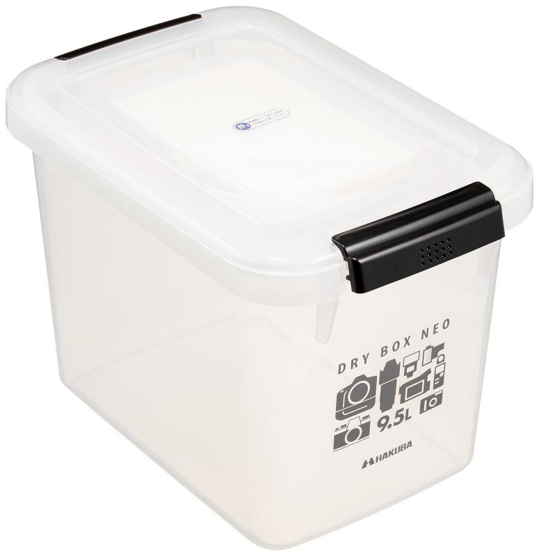 ハクバ HAKUBA 防湿保管ケース ドライボックスNEO 9.5L クリア KMC-37 防湿庫 日本製 カビ対策 湿気対策 スタッキング可能 乾燥剤付属