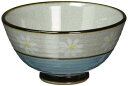 西海陶器(Saikaitoki)波佐見焼 お茶碗 飯碗 花化粧柄 青色 日本製 60118