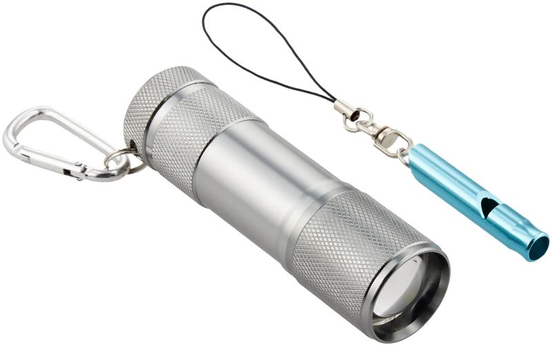 スマイルキッズ LED アルミライト ホイッスル(ブルー)付き APL-4312SBL