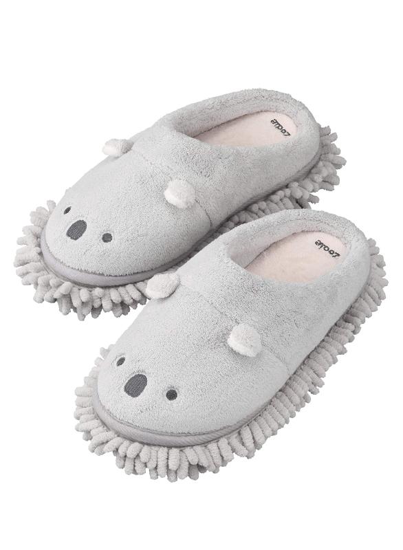 シービージャパン(CB JAPAN)carari(カラリ) お掃除スリッパ 23~25cm [コアラ] 履くだけ床掃除 モップ部..