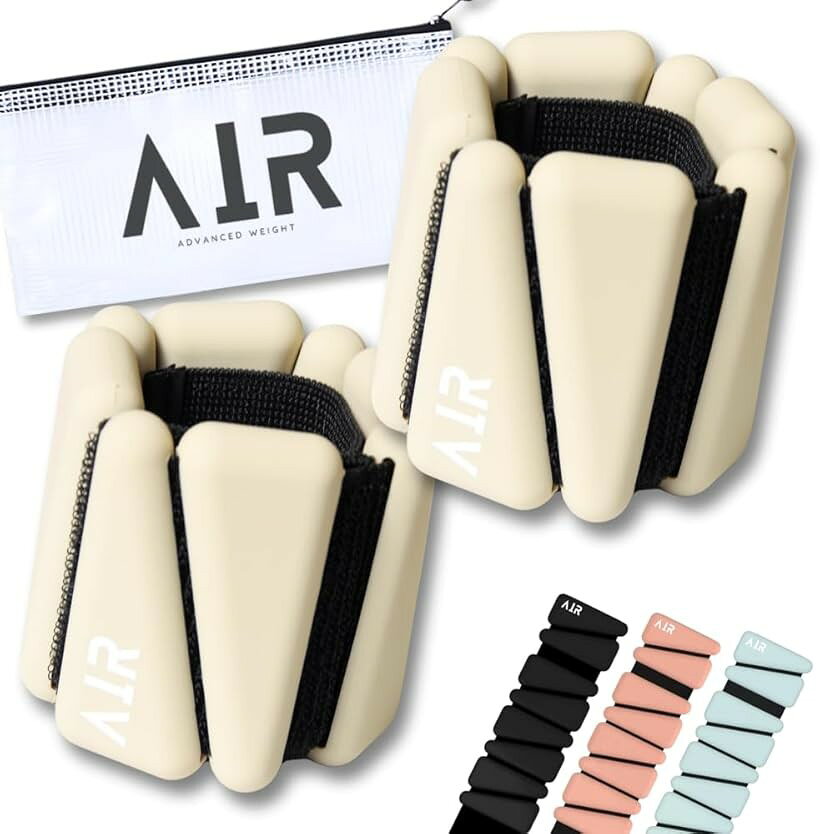 Other - TENASGEAR AIR家事トレ革命・女性目線デザインリストウェイトアンクルウェイト 2個セット 水中使用可 重量約910g シリコンウェイト ながら運動 ヨガ ピラティス (ベージュ)