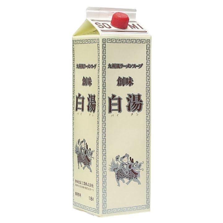 創味)ラーメンスープ白湯　1.8L（約40人前）