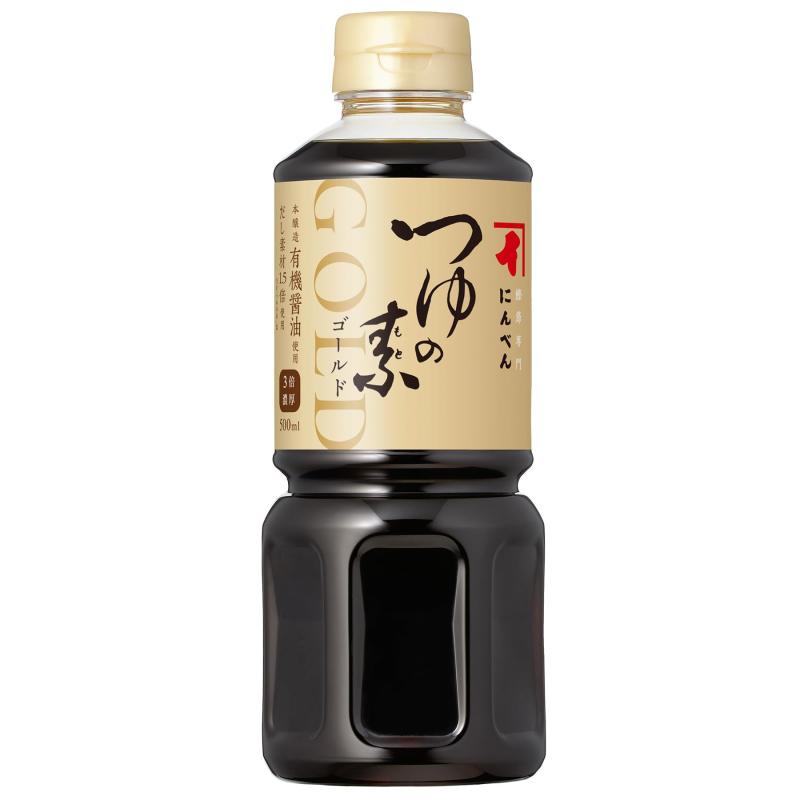 にんべん つゆの素ゴールド 500mL(3倍濃厚) [ かつお節 昆布 めんつゆ] 1699年創業 鰹節・だし専門店の..