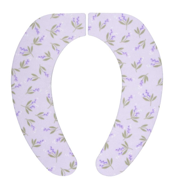 【日本製 消臭 洗える】サンコー ずれない トイレ 便座カバー 便座シート 1組 ラベンダー バイオレット..