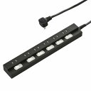 雷に強い節電タップ 6個口 3m 黒_HS-TPK63PBT-K 00-6946(2)