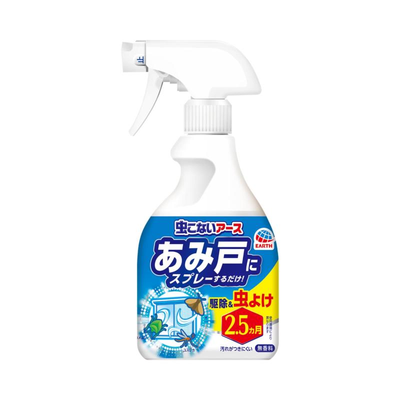 虫こないアース あみ戸にスプレーするだけ 虫よけスプレー 360ml 虫除け スプレー 網戸 ベランダ 侵入防止 害虫駆除